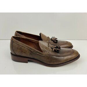 Johnston & Murphy Mens Bryson Tassel Loafers Size 11 Brown Leather Slip-On Shoes